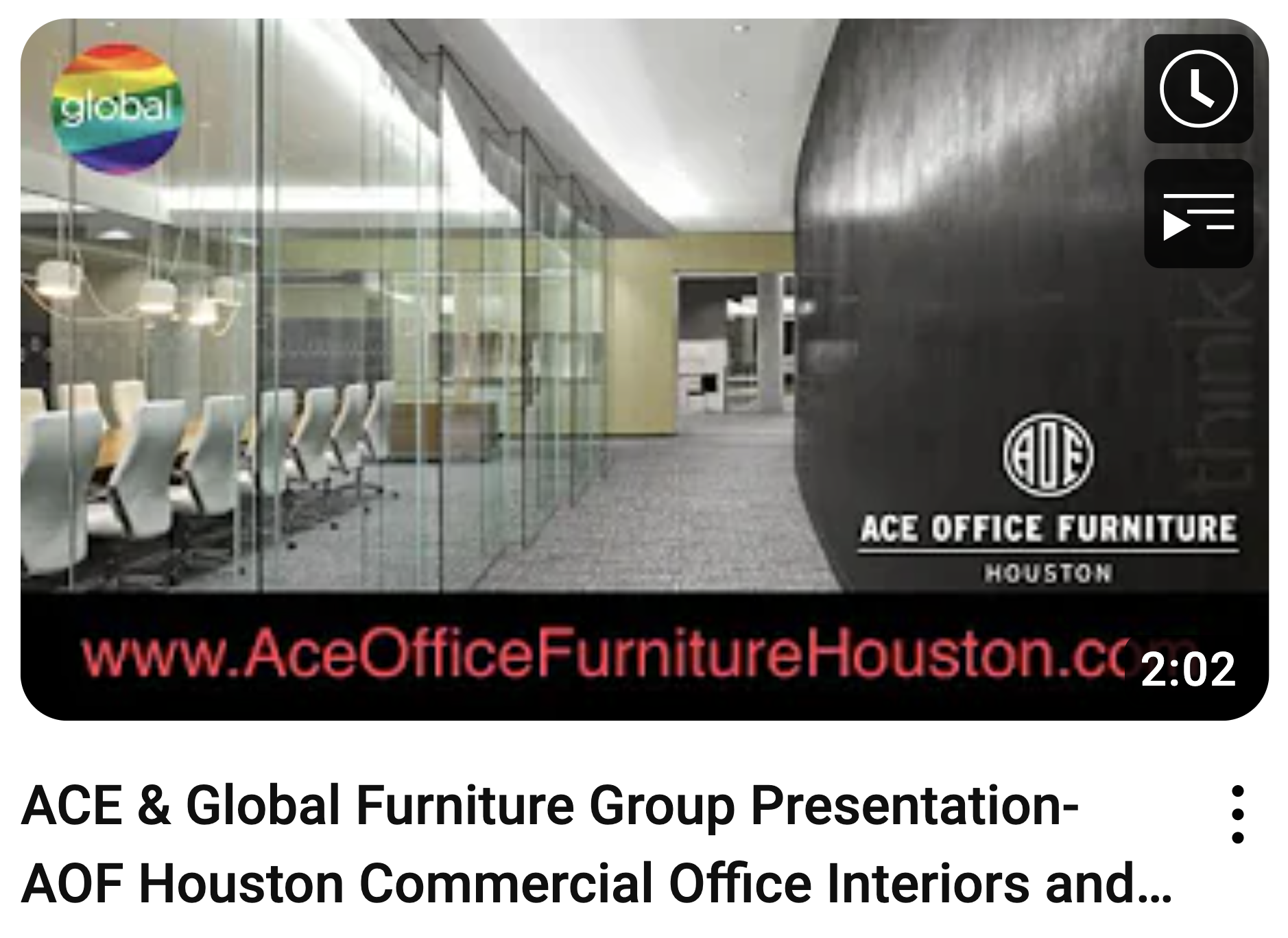 ACE & Global Furniture Group Presentation- AOF Houston Commercial Office Interiors and Design